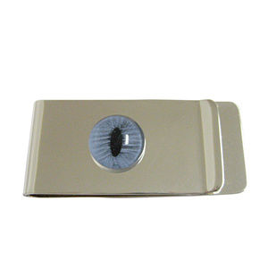 Blue Cat Eye Design Money Clip